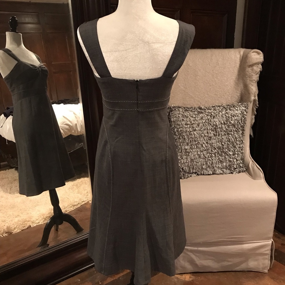 Rebecca Taylor Grey Sleeveless Dress, 8, EUC - Picture 3 of 6